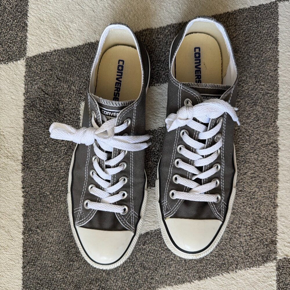 CONVERSE Chuck Taylor All Star low cut canvas sneakers - grey - men's 9